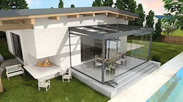 SR-01 Infinity Fold Single Glass Glazed Wall