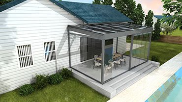 SN-03 Infinity Slide Single Glass Glazed Wall