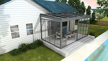 SN-04 Infinity Slide Double Glass Glazed Wall